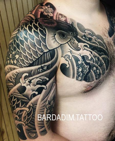 Tattoos - Black and grey japanese sleeve - 133159